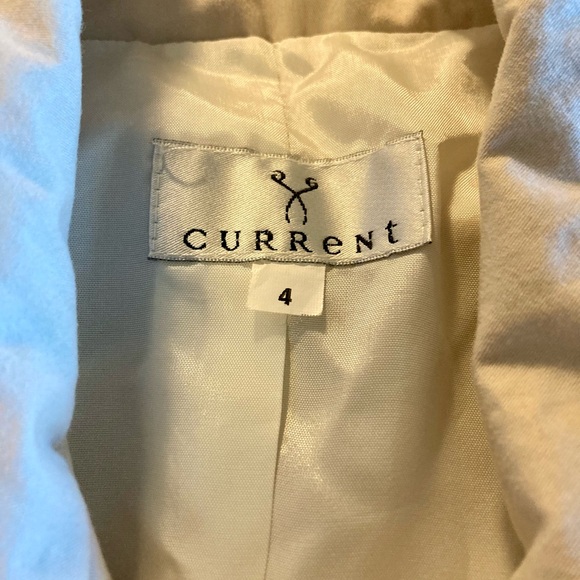 Women’s Cream Button Coat Parka Jacket - Picture 2 of 5